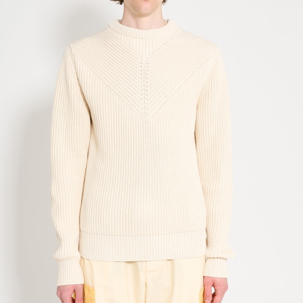 Jil Sander Men's Beige Crewneck Sweater